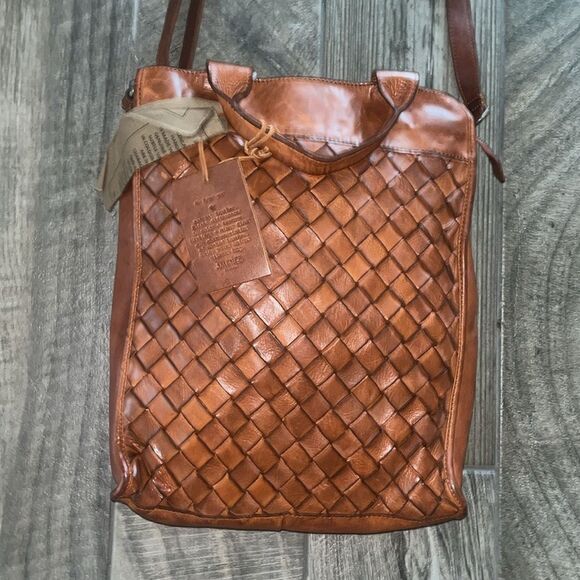 Nwt Anthropologie Vilenca Holland Woven Leather Tote and Wallet Set - Picture 10 of 10